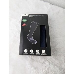 Crane Unisex Compression Socks I Pair Navy Blue In Size Medium - New In Box‎